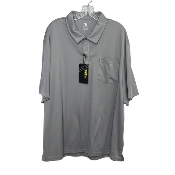TBY Golf Polo Shirt Mens XXL Gray New Lightweight Short Sleeve Performance - Picture 1 of 8